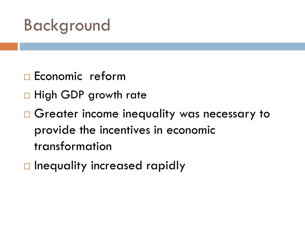 PPT - Economic Growth and Income Inequality in China PowerPoint ...