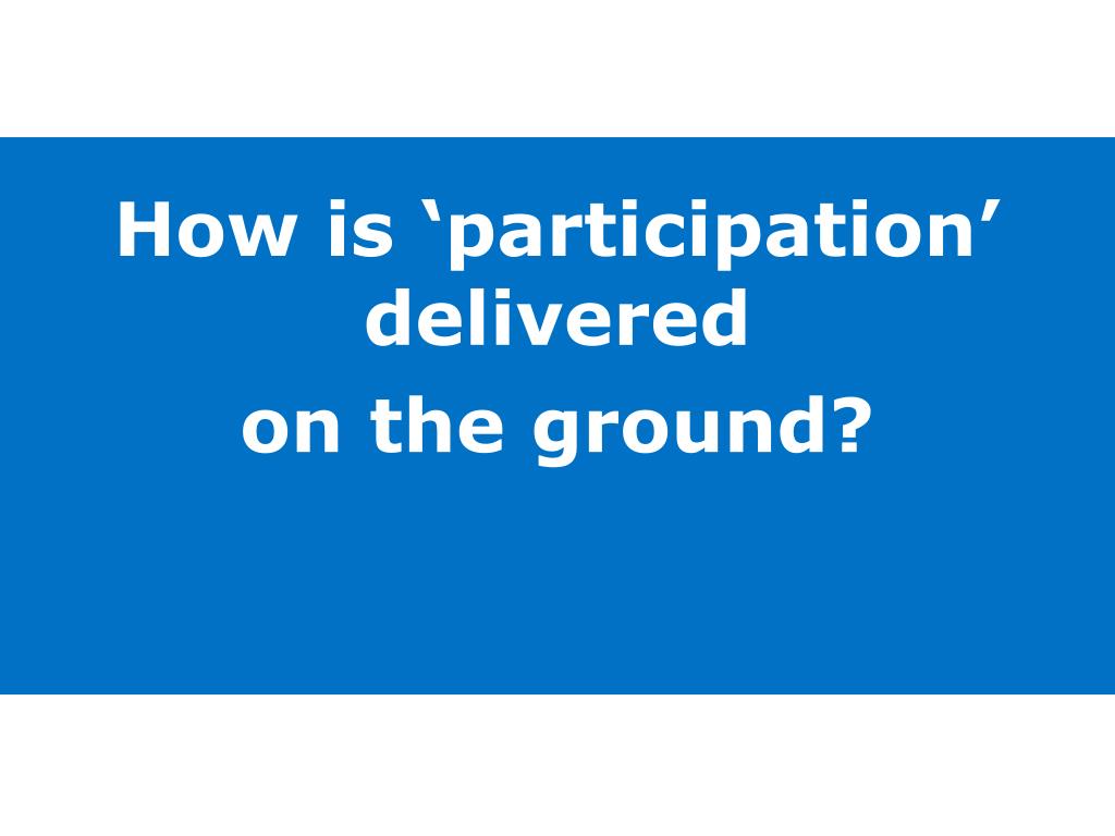 PPT - The Participation of C hildren and Young P eople in H ealth E ...
