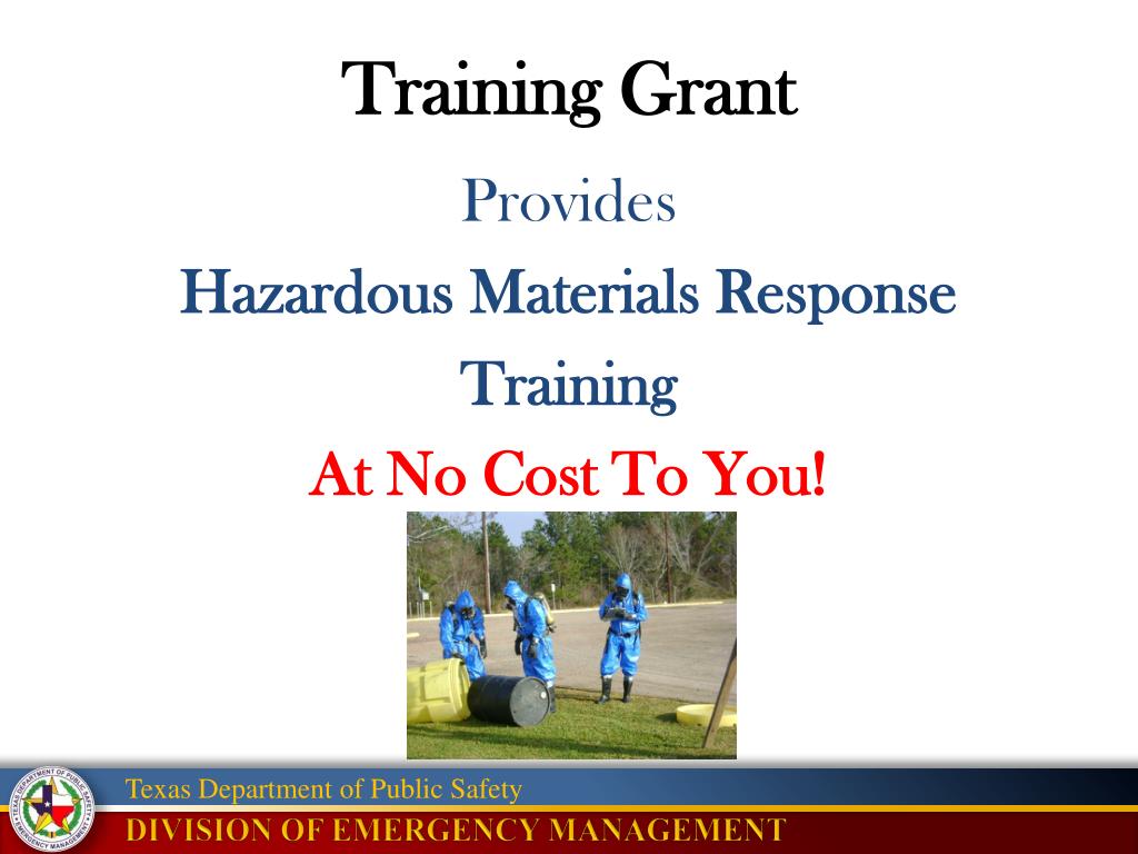 PPT Hazardous Materials Emergency Preparedness (HMEP) Federal Grant