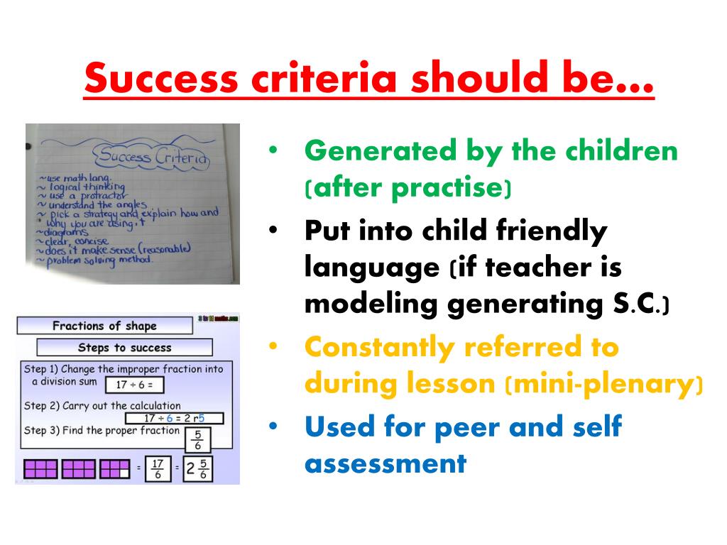 essay success criteria