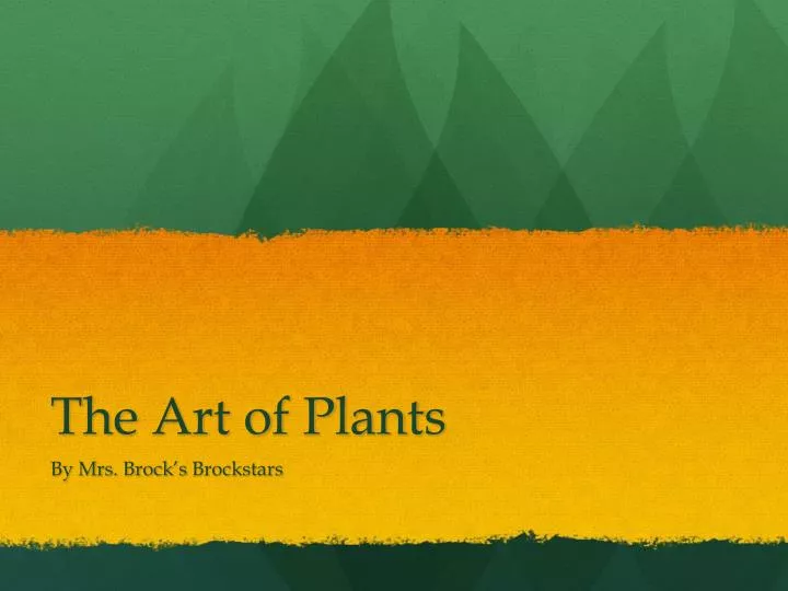 the art of plants n.