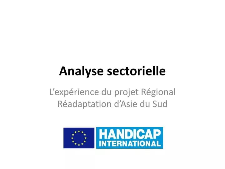 PPT - Analyse sectorielle PowerPoint Presentation, free download - ID