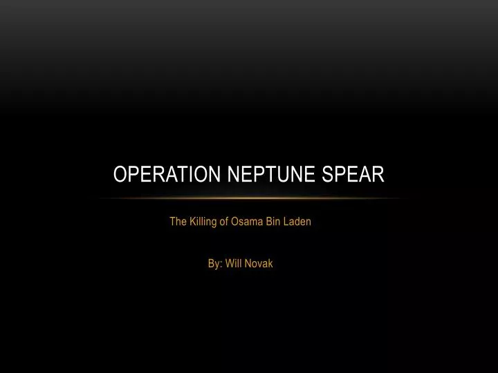 operation neptune spear n.
