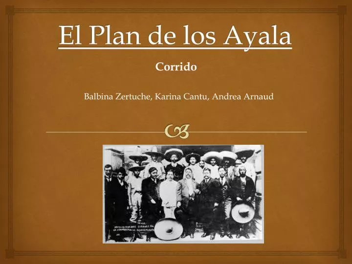 PPT El Plan de los Ayala