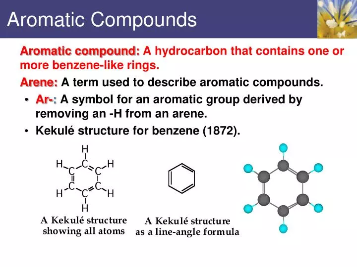 PPT Aromatic Compounds PowerPoint Presentation, free download ID