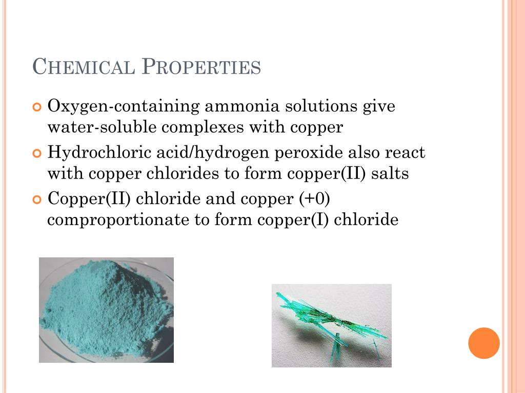 Copper Facts: Chemical and Physical Properties