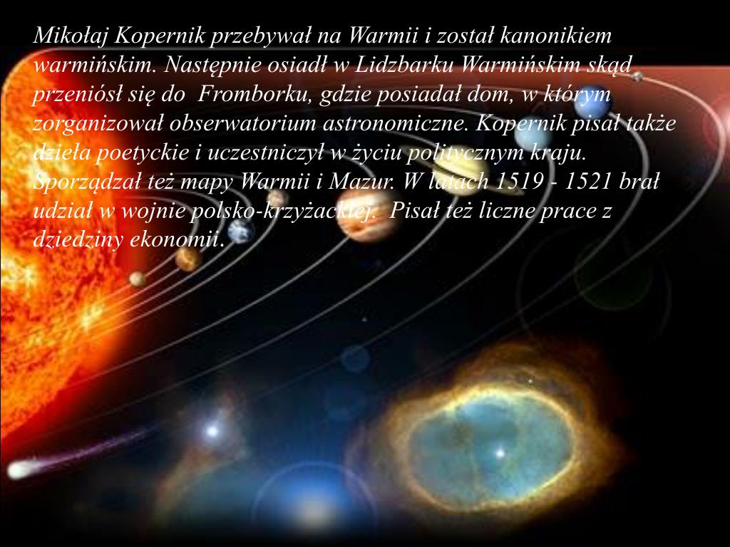 Mikołaj Kopernik Jest Twórcą Modelu Wszechświata Nazywanego PPT - Mikołaj Kopernik PowerPoint Presentation, free download - ID:2069113