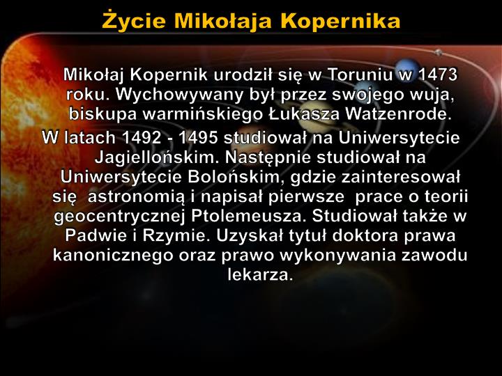 Podaj Główne Założenia Teorii Heliocentrycznej Mikołaja Kopernika PPT - Mikołaj Kopernik PowerPoint Presentation - ID:2069113