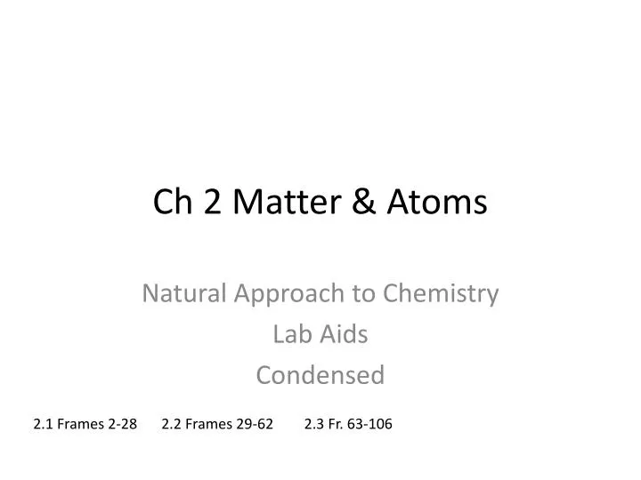 ch 2 matter atoms n.