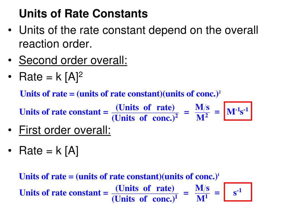 Unit rates. Rate constant. Order of Reaction and k Units. K constant. 1.   Kinetic equations. Reaction rate constant. Order of Reactions. 1. Dependence of the Reaction rate on various Factors..