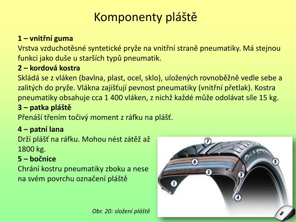 PPT - Konstrukce pneumatiky a pláště PowerPoint Presentation, free download  - ID:2069508