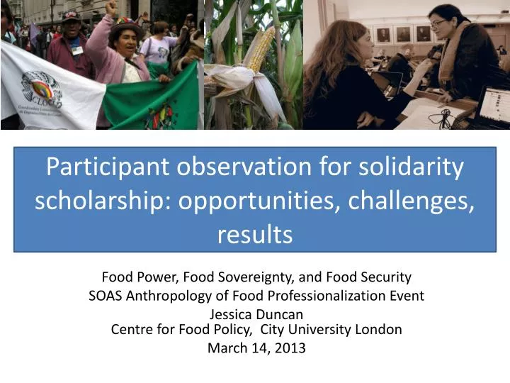 participant observation for solidarity s cholarship opportunities challenges results n.