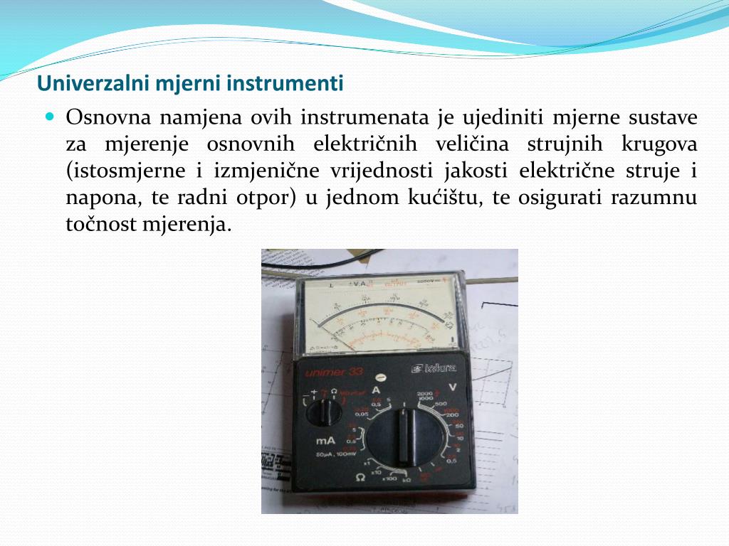 PPT - ANALOGNI INSTRUMENTI ZA ELEKTRIČNA MJERENJA PowerPoint Presentation -  ID:2070554