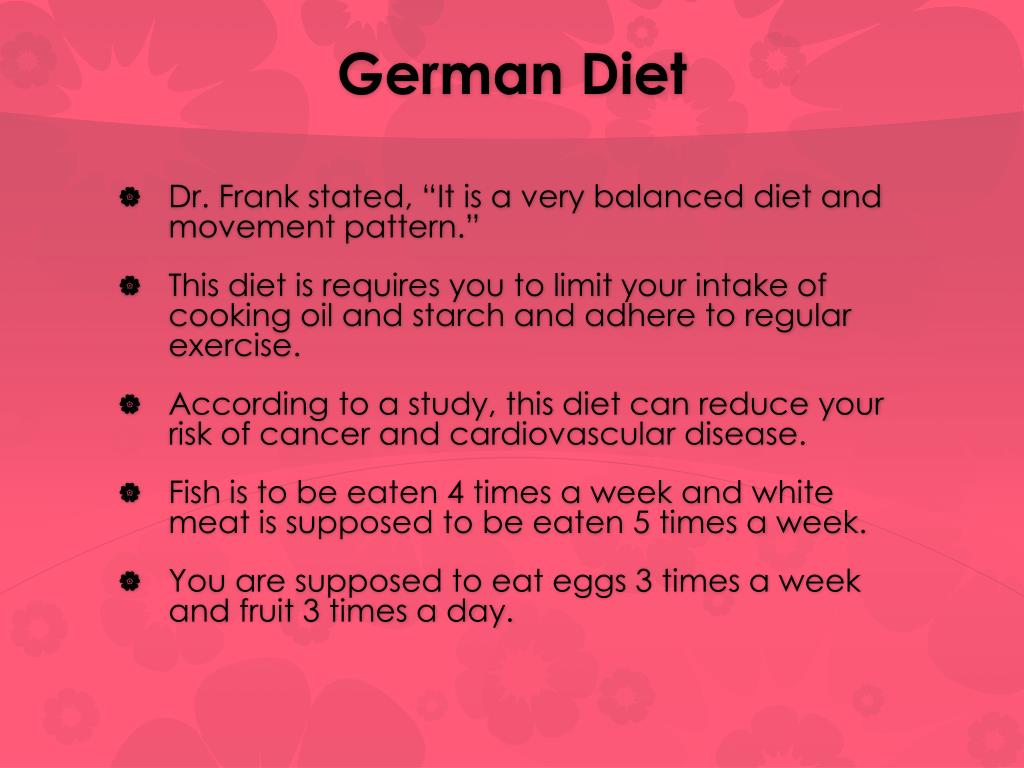 PPT Diets In Germany PowerPoint Presentation Free Download ID 2071247
