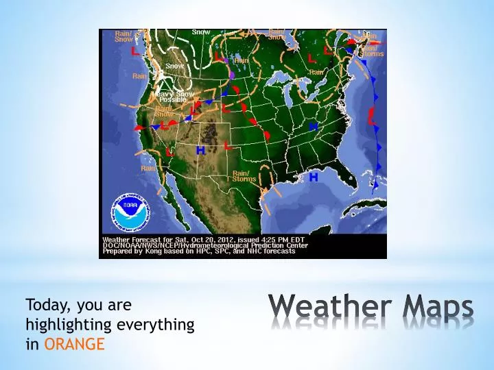 weather map presentation