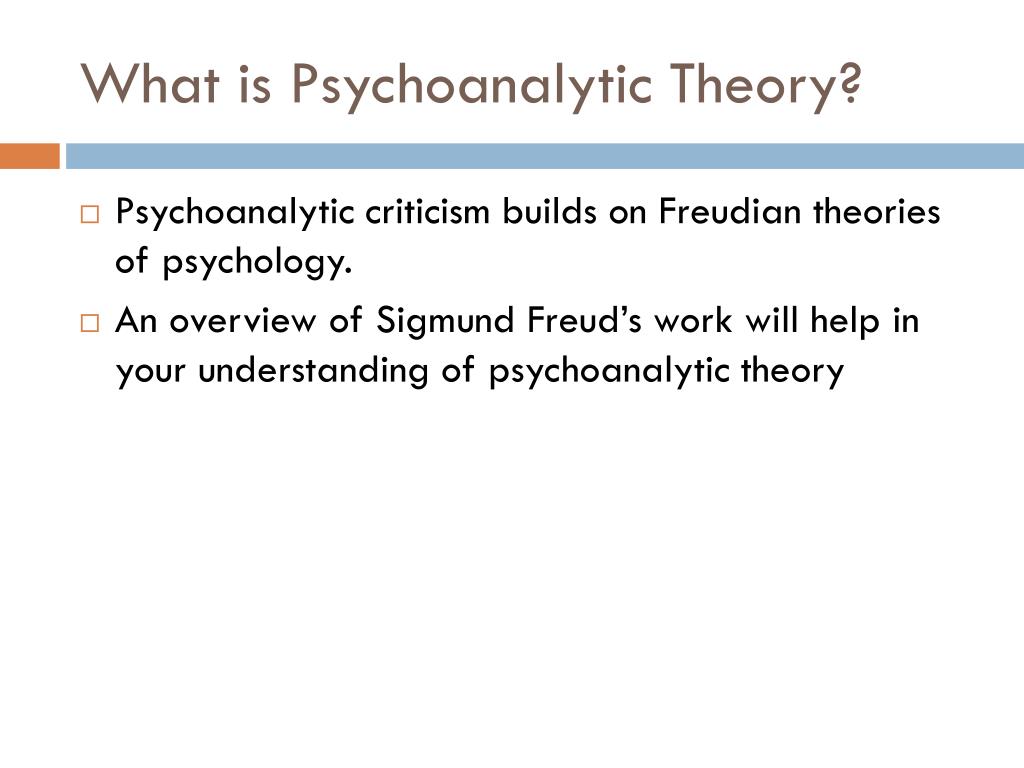 PPT - Psychoanalytic Theory PowerPoint Presentation, free download - ID ...