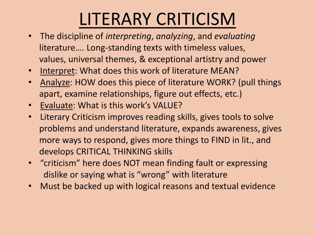 the literary theories