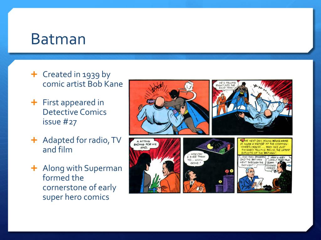 PPT - Film Appreciation Superheroes and Batman PowerPoint Presentation ...