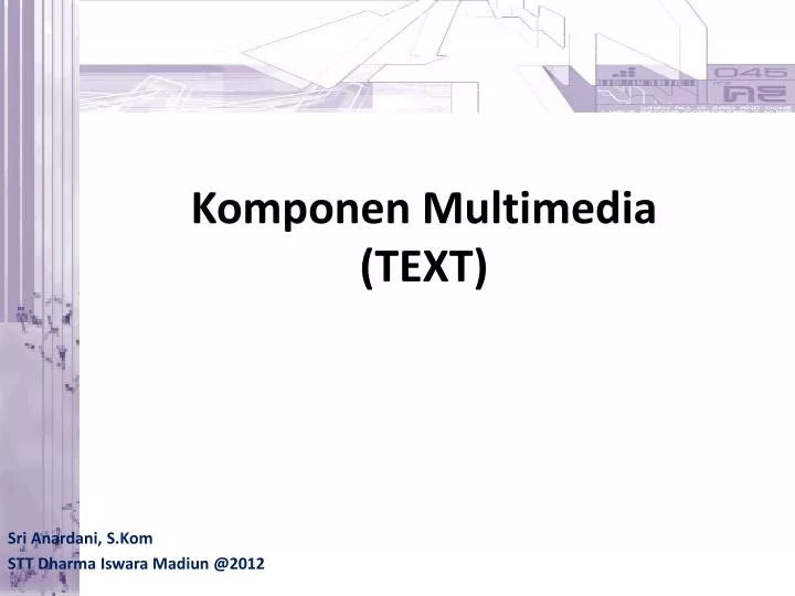 Ppt Komponen Multimedia Text Powerpoint Presentation Free Download