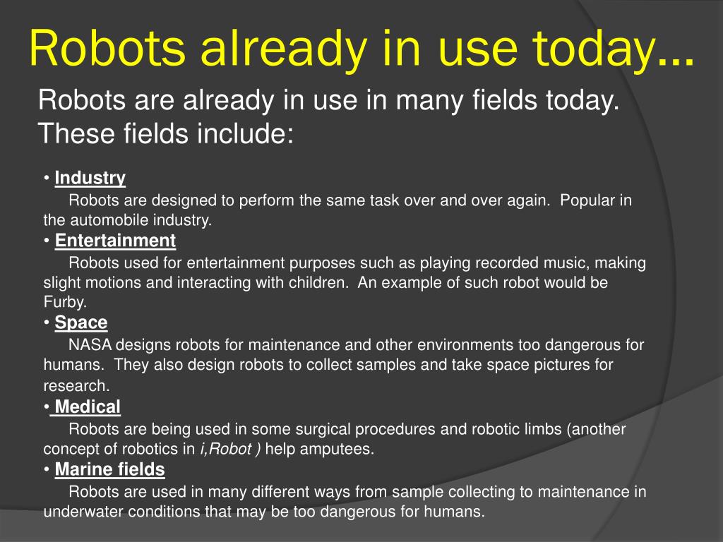 PPT - i Robot PowerPoint Presentation, free download - ID:2072816
