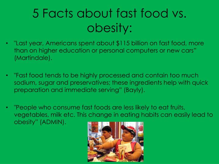 Obesity From Eating Fast Food Obesity From Eating Fast Food