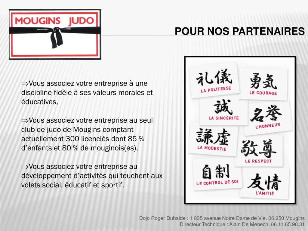 PPT Dojo Roger Duhalde 1 835 avenue Notre Dame de Vie. 06 250