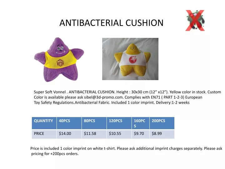 antibacterial cushion n.