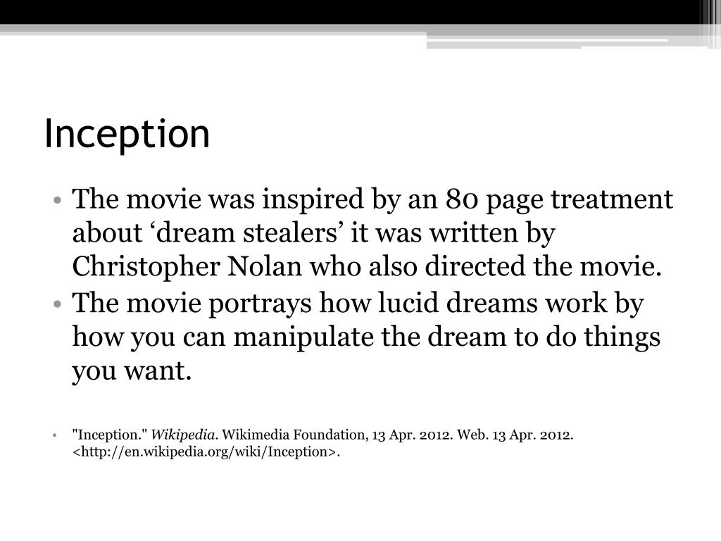 Dream, Inception Wiki