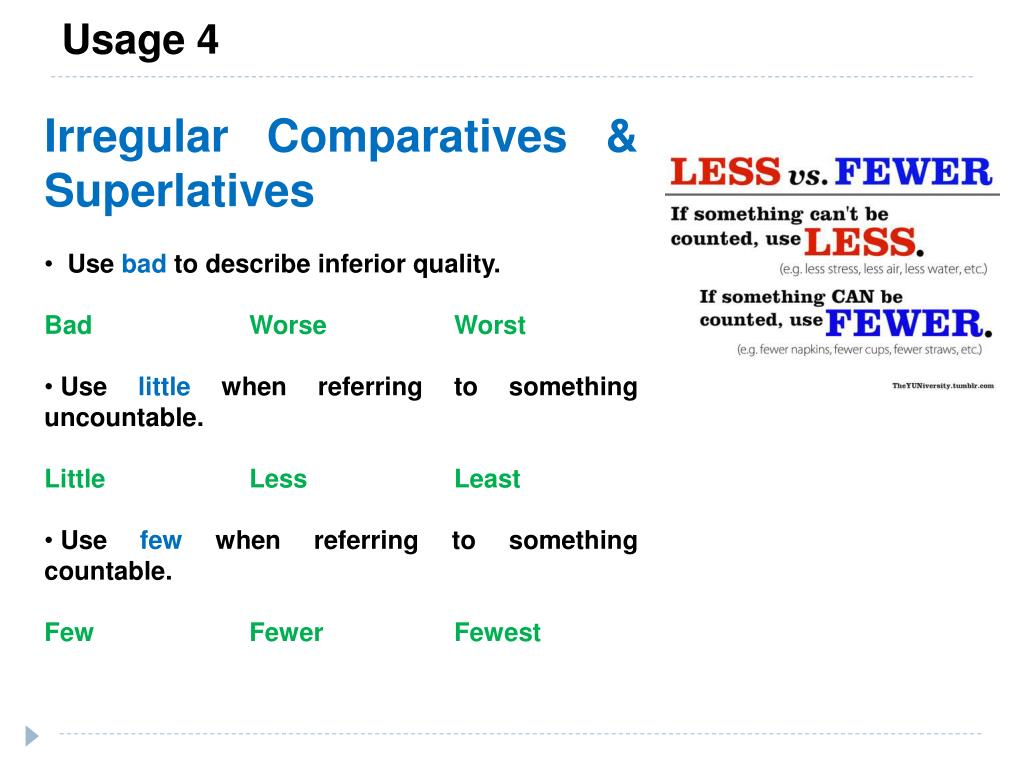 Irregular comparatives. Less least правило. Comparatives and Superlatives правило. Less fewer правило. Less fewer разница.