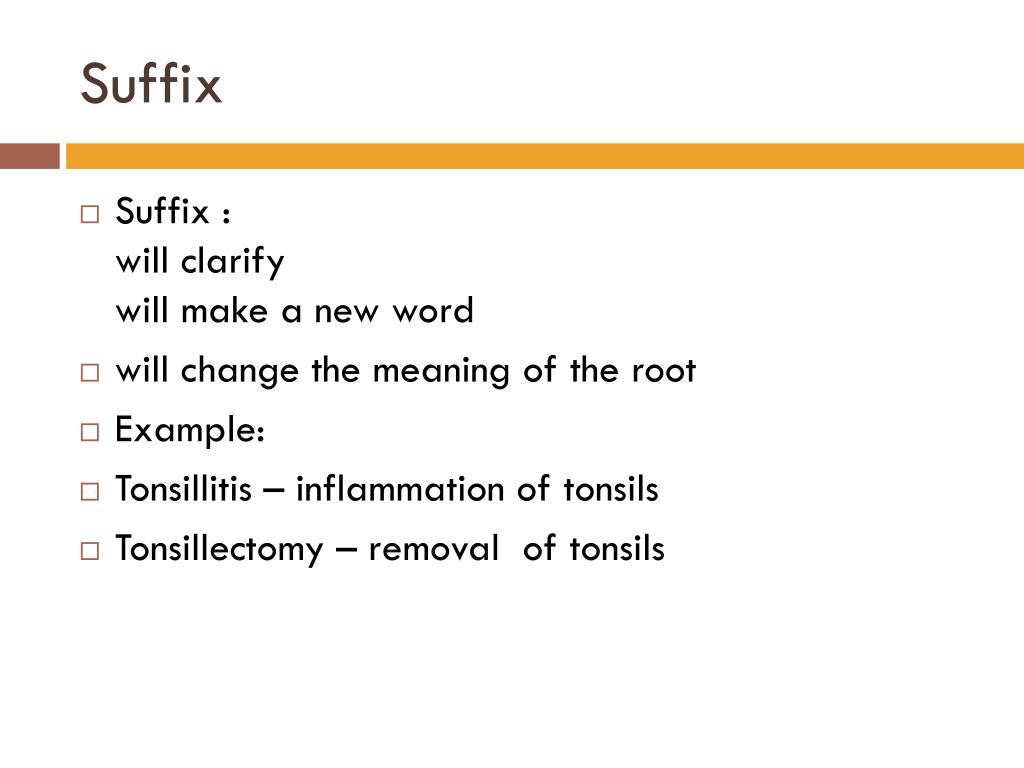 Medical Terminology Prefixroot Suffix Meaning Ano