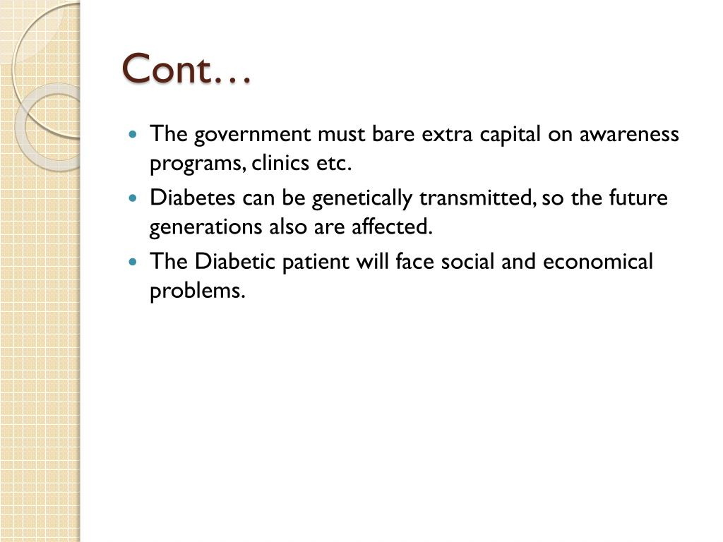 PPT Diabetes Mellitus as a health problem in Sri Lanka PowerPoint