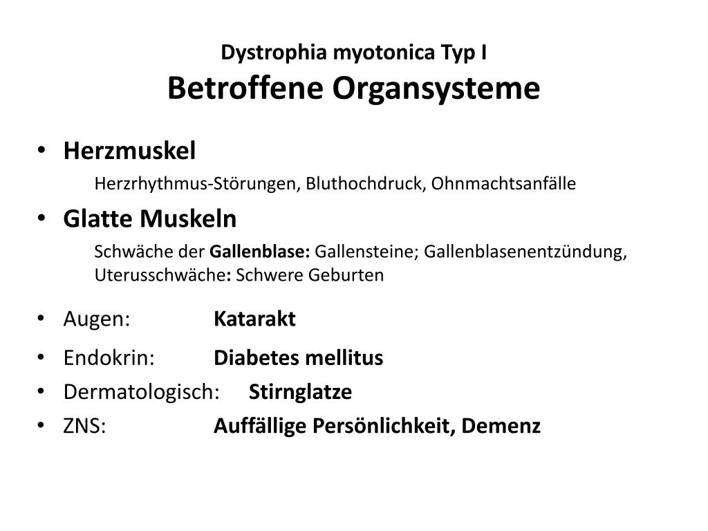 PPT - Muskeldystrophien beim Erwachsenen PowerPoint Presentation, free ...