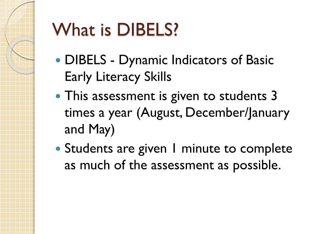 dibels 8 powerpoint presentation