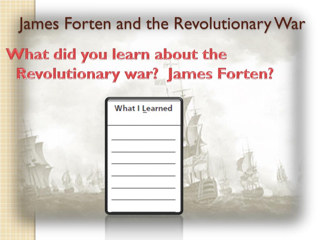 PPT James Forten PowerPoint Presentation, free download ID2076693