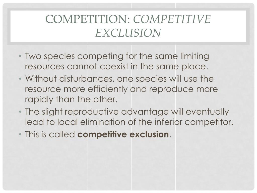 competitive exclusion principle definition biology competitive exclusion principle definition biology