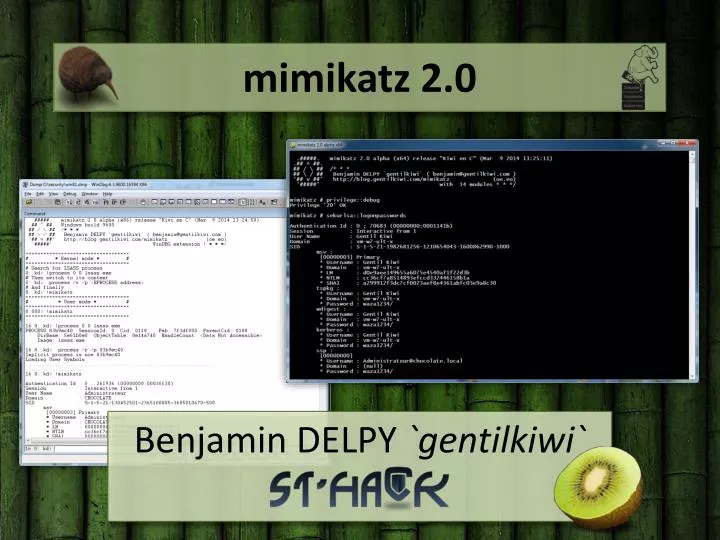 PPT - mimikatz 2.0 PowerPoint Presentation, free download - ID:2076949