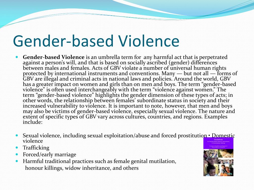 PPT - GBV in Humanitarian Settings PowerPoint Presentation, free ...