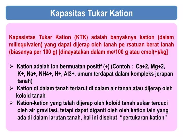 Ppt Kapasitas Tukar Kation Powerpoint Presentation Free Download Id 2077208
