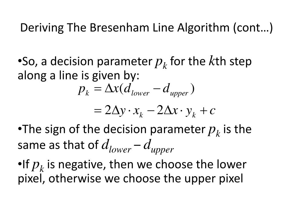 Bresenham's Line Drawing Algorithm in Computer Graphics - TAE-saigonsouth.com.vn