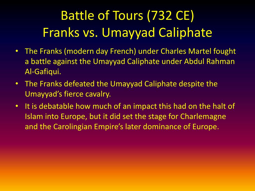 umayyad caliphate battle of tours