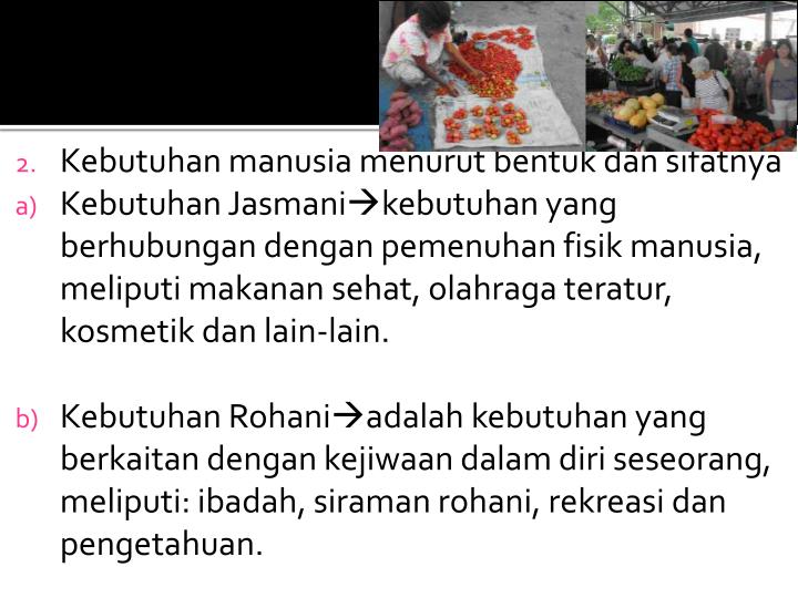 PPT - Usaha Manusia dalam Memenuhi Kebutuhannya created by 