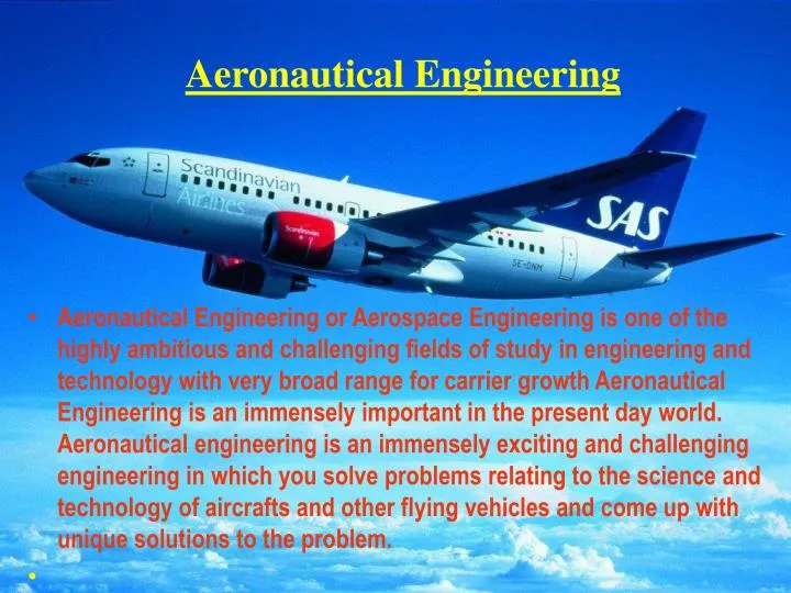 presentation topics related to aeronautical engineering