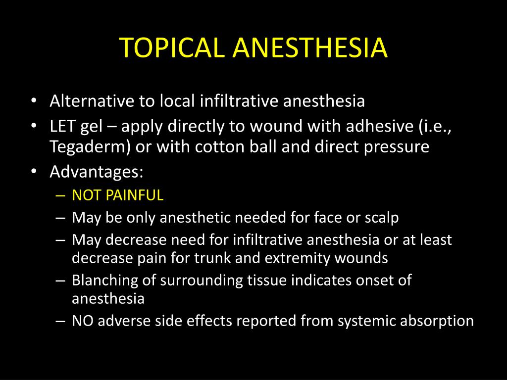 side effect anesthesia side effect anesthesia
