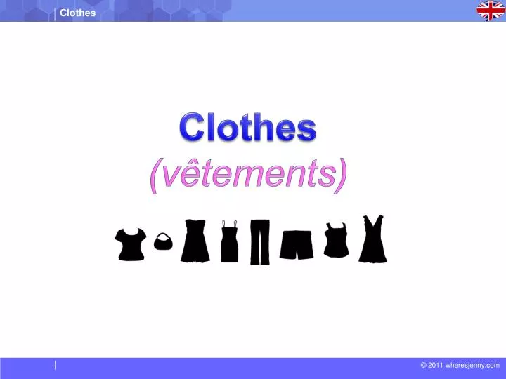 PPT - Clothes ( vêtements ) PowerPoint Presentation, free download - ID ...