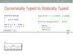 dynamically typed to statically typed