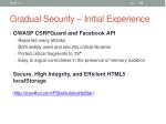 gradual security initial experience