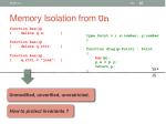 memory isolation from un1