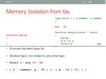 memory isolation from un2