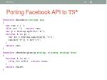 porting facebook api to ts