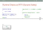 runtime checks on rtti dynamic safety